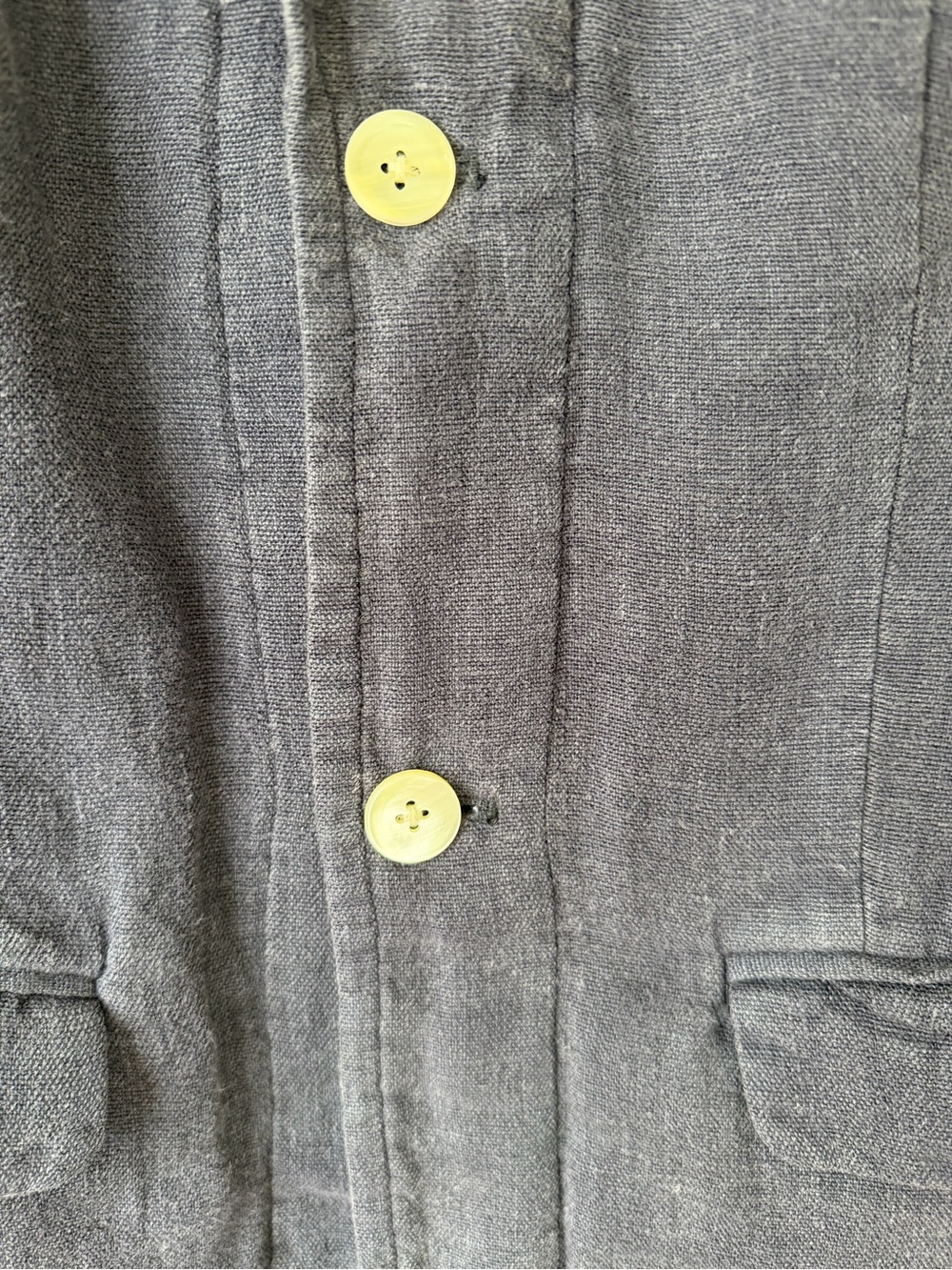 Women’s Alex Mill Navy Button-Up Lightweight Shirt Jacket - Picture 5 of 7